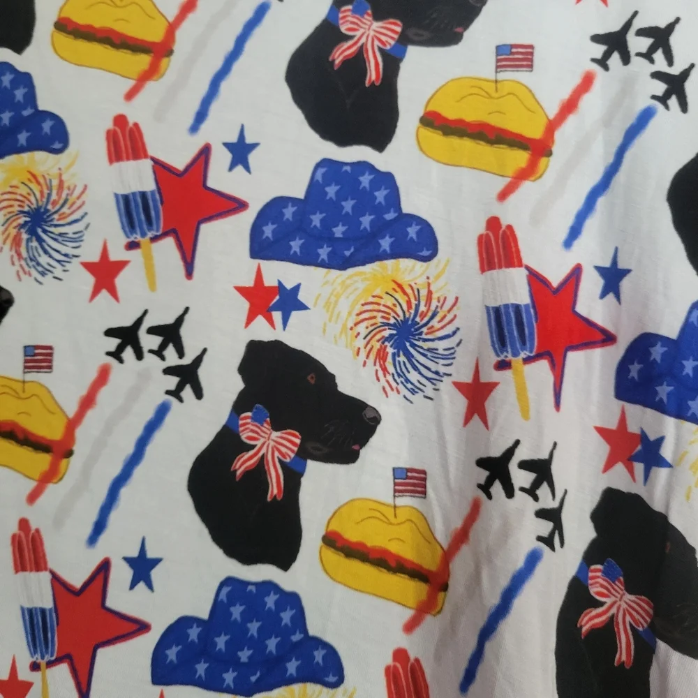 Bamboo NWOT‎ Baby Crib Sheet Patriotic Americana